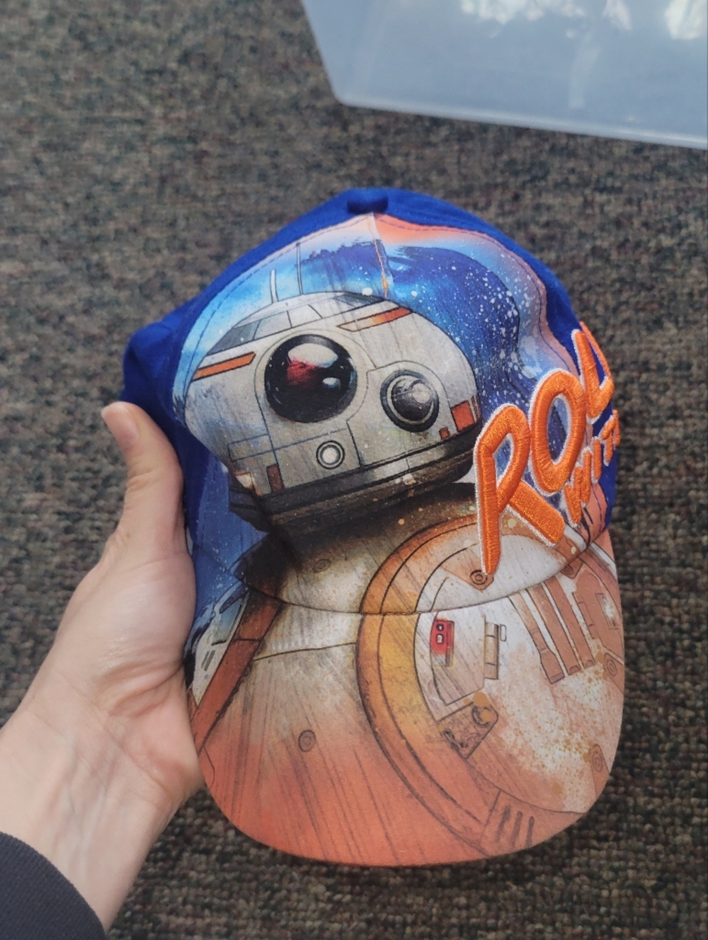 🔥5/$20 Star Wars Kids Blue and Orange BB-8 Baseball Cap